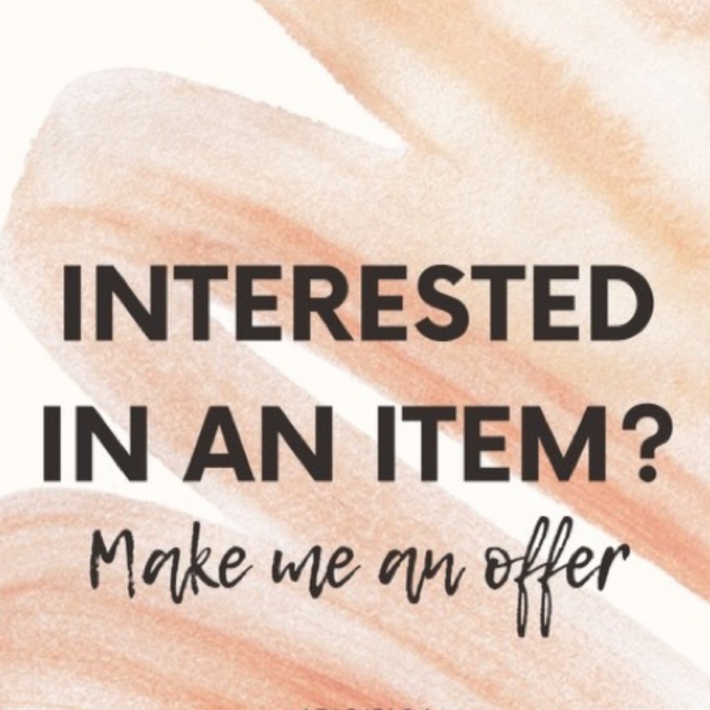 Accepting all reasonable offers ✅‎